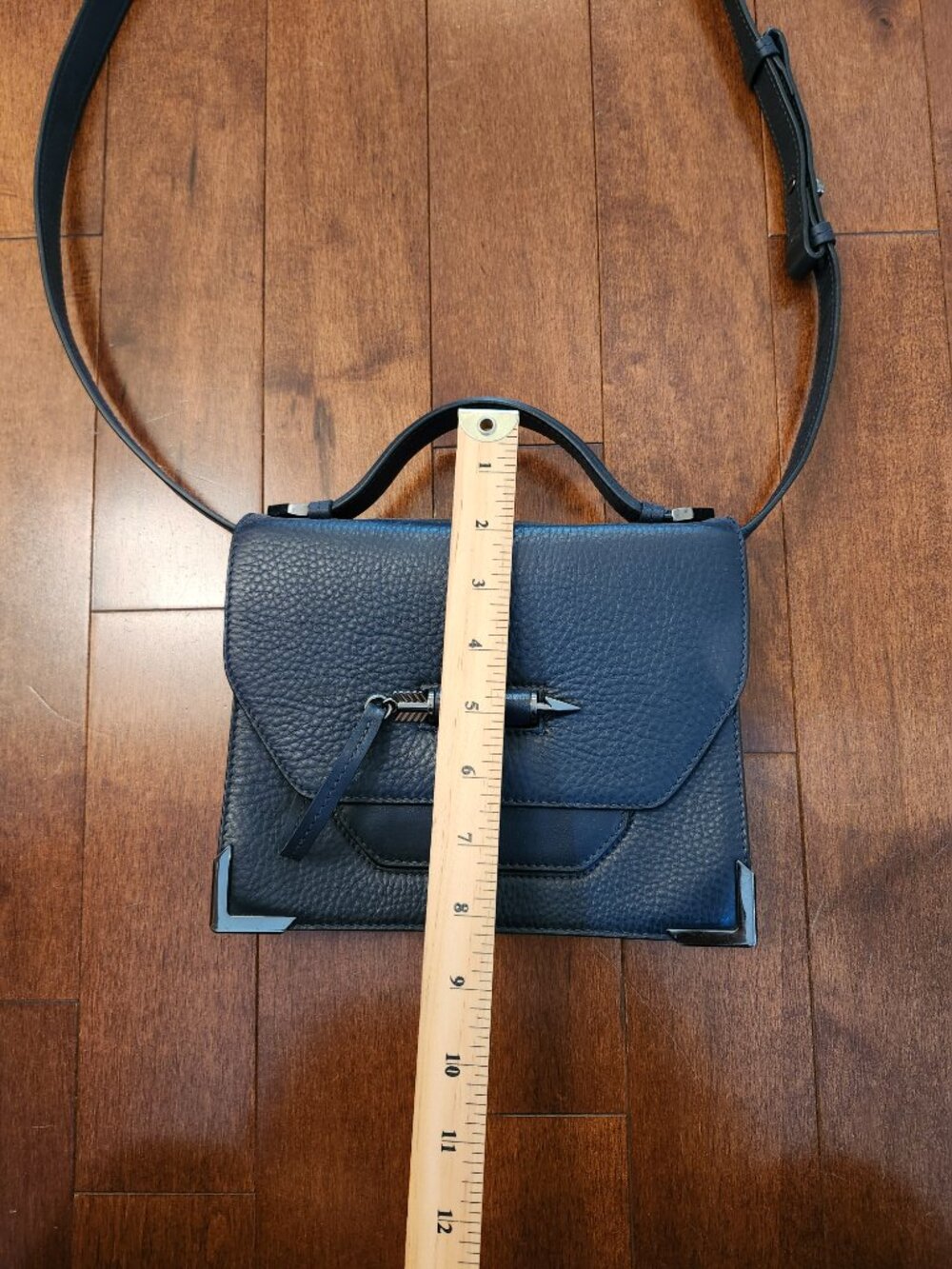 Mackage Rubie crossbody bag in dark blue leather - Picture 12 of 15